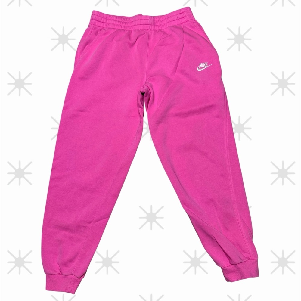 Nike Kids Fuchsia Sweatpant Joggers lounge athletic sportswear comfy casual